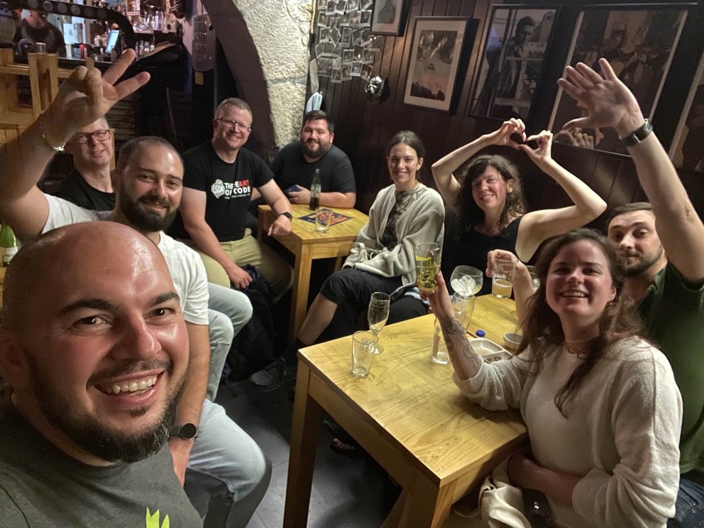 At a bar in Vianna de Castelo after Euruko