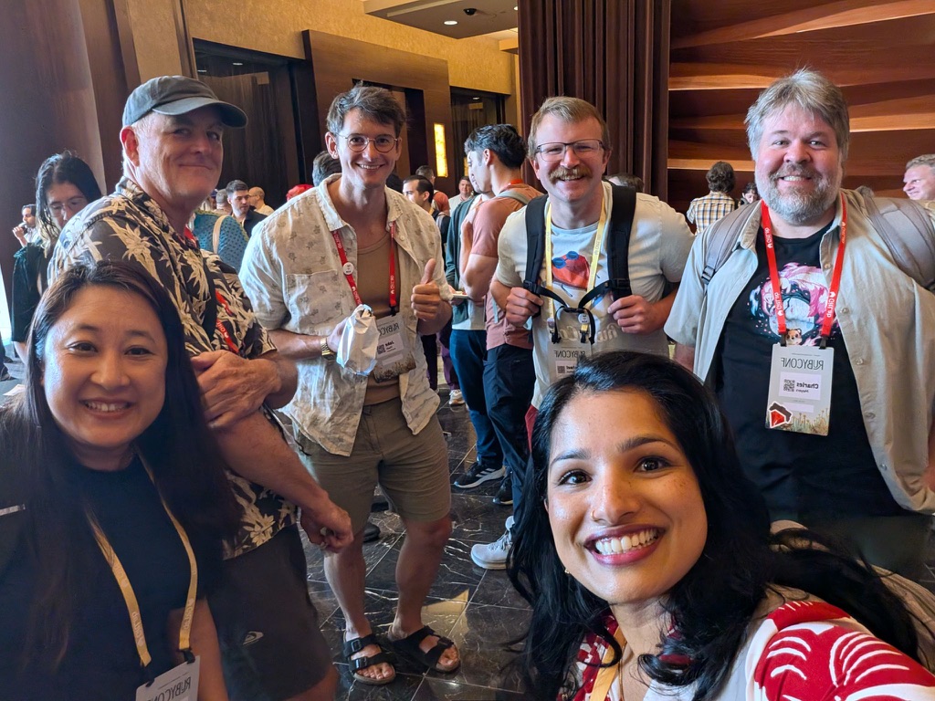 With friends at RubyConf Las Vegas