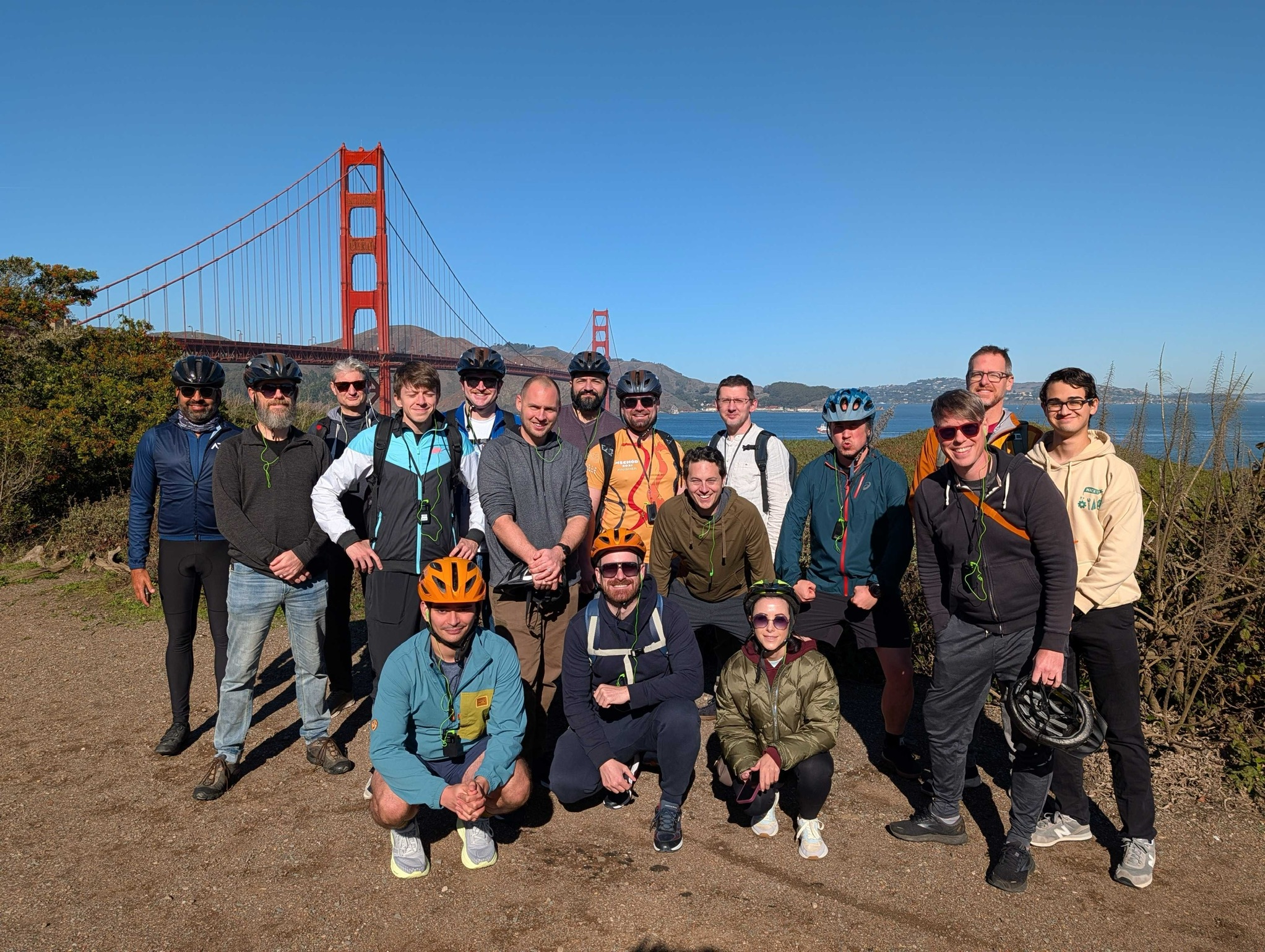 Bike ride across the Golden Gate Bridge after SF Ruby